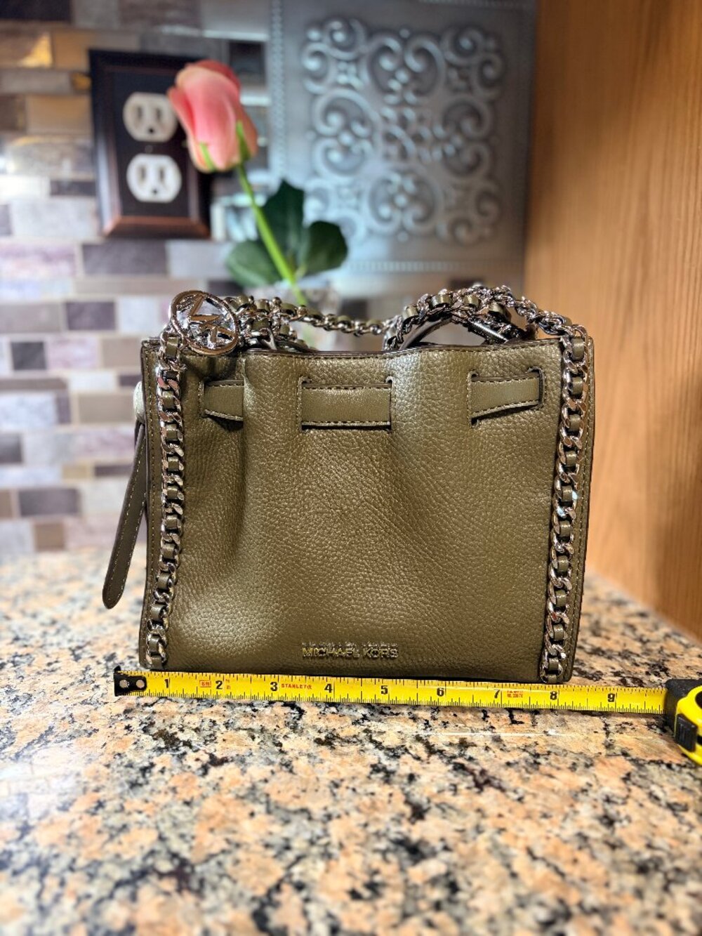 Michael Kors Mina Olive Green